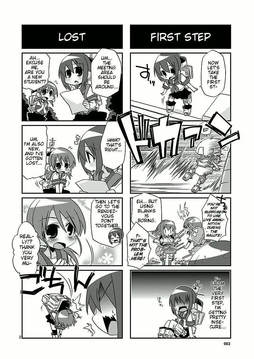 Kantai Collection - Kankore - 4-koma Comic - Fubuki, Ganbarimasu! Chapter 1 2